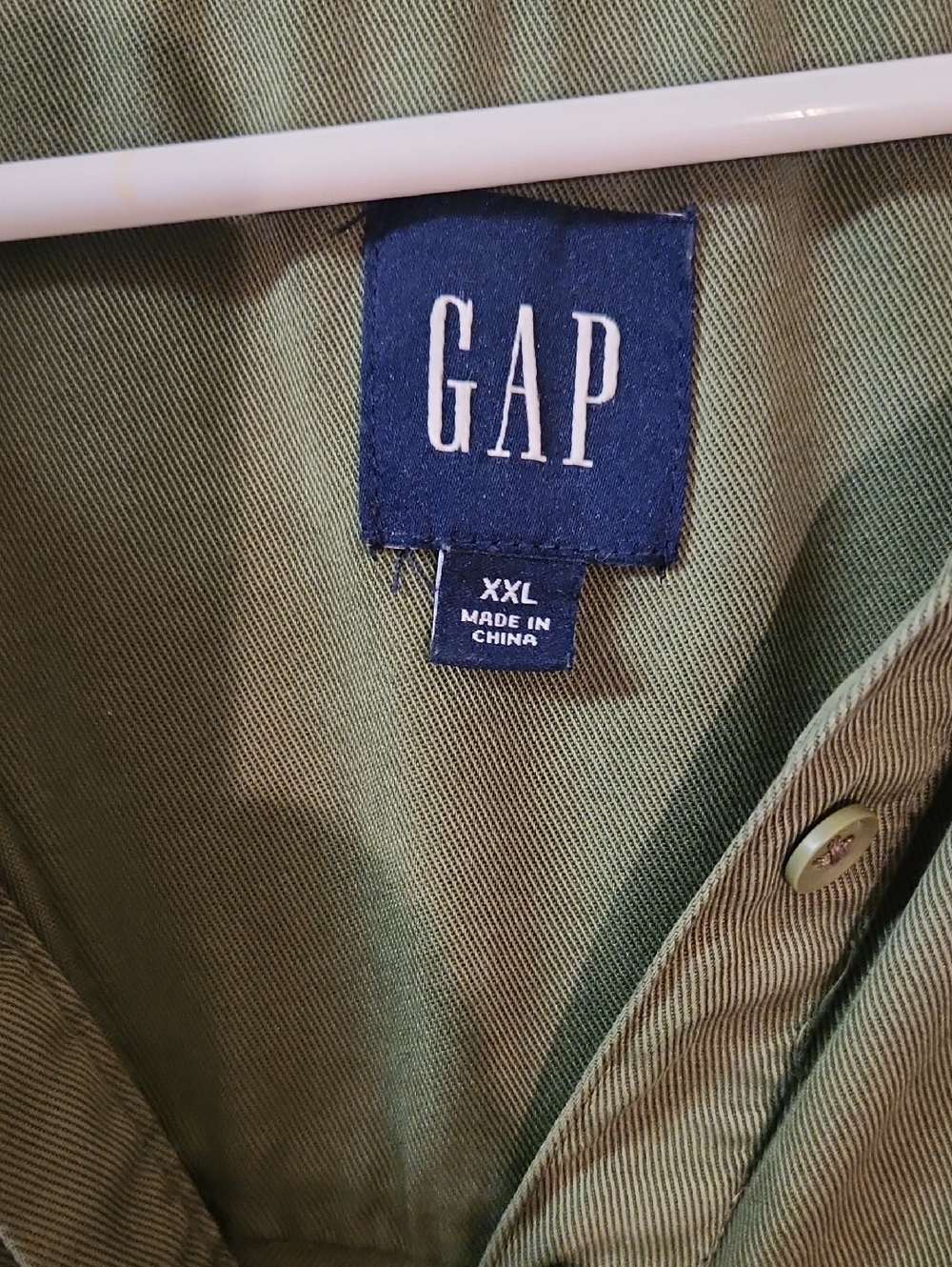 GAP Olive Green Polo Shift Dress - Picture 2 of 3